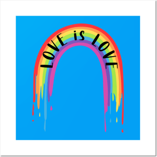 Love is Love Rainbow Posters and Art